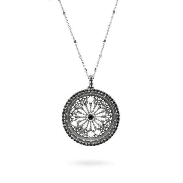 Collana Rosone Cattedrale Otranto gioiello argento Ellius