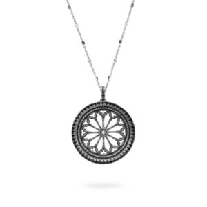 Collana Rosone Cattedrale San Donato Pinerolo Torino argento Ellius