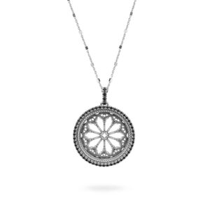 Collana Rosone Duomo Arezzo Gioiello Argento Ellius