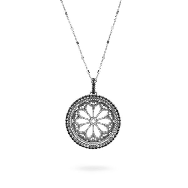 Collana Rosone Duomo Arezzo Gioiello Argento Ellius