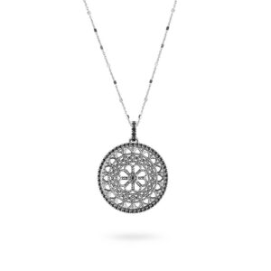collana rosone san pietro viterbo argento ellius