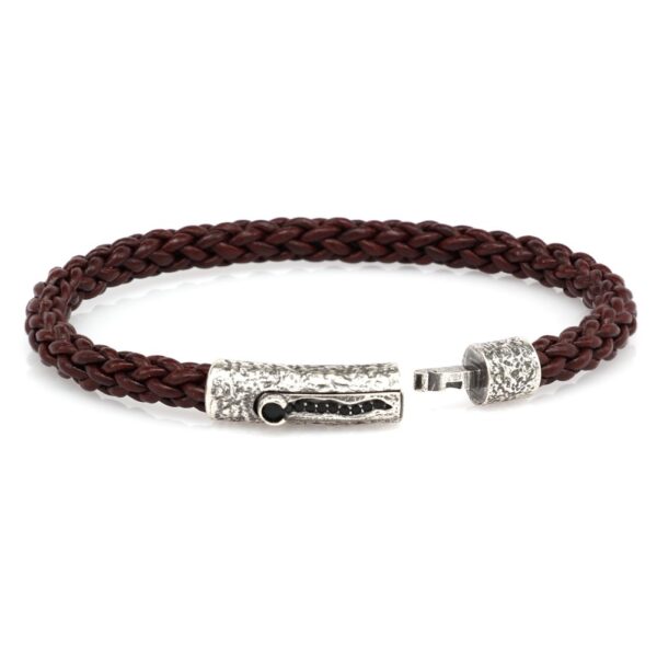 bracciali vulcano argento pelle