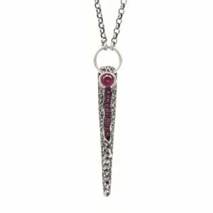 collana vulcano donna argento pendente ellius