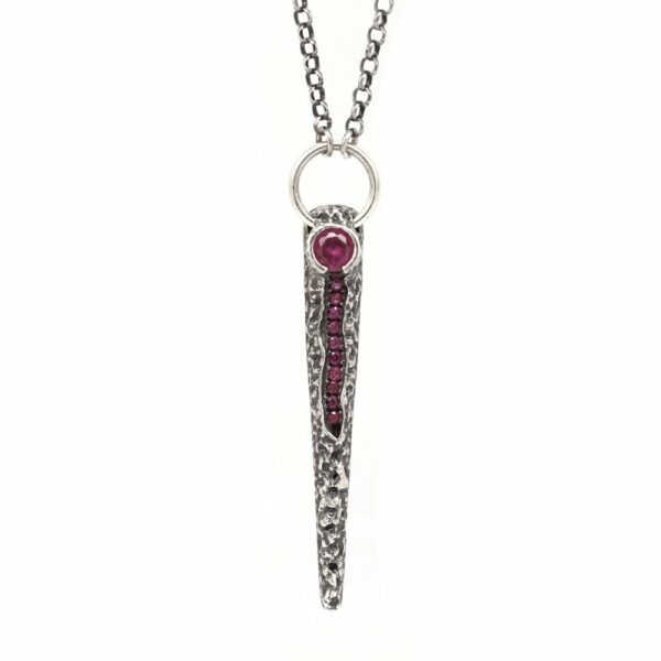 collana vulcano donna argento pendente ellius