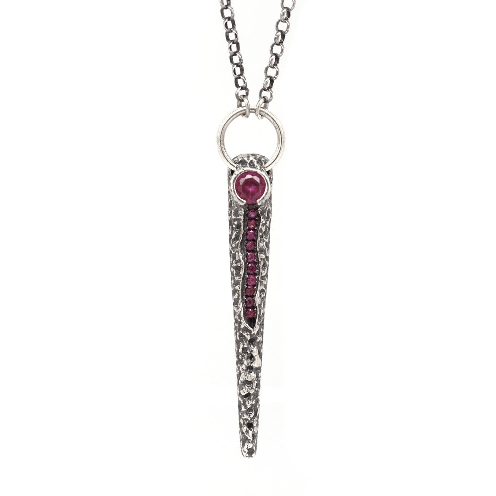 collana vulcano donna argento pendente ellius