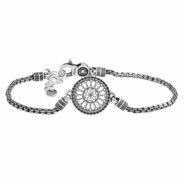 Bracciale Rosone Aquila gioielli argento Ellius