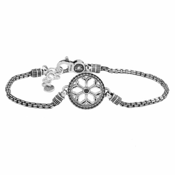 Bracciale Rosone Cattedrale Castelpetroso Addolorata gioielli argento Ellius uomo