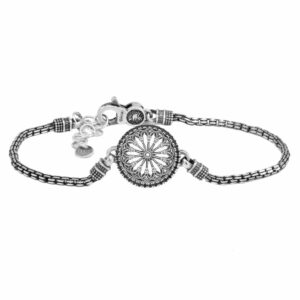 Bracciale Rosone Monza San Giovanni Battista gioielli argento Ellius uomo