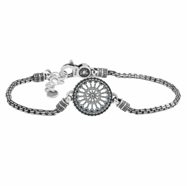 Bracciale Rosone Santa Maria Assunta Como argento uomo Ellius