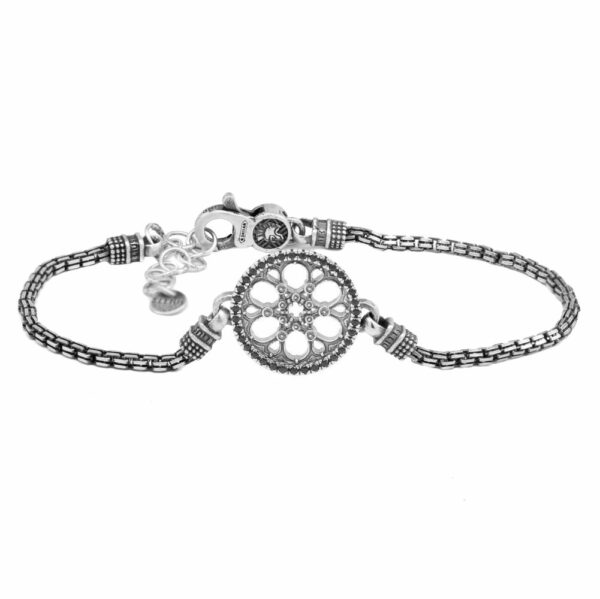 Bracciale Rosone Trieste Sinagoga gioielli argento uomo Ellius