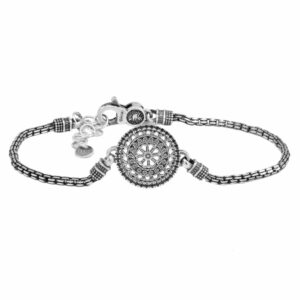 Bracciale Rosone Viterbo San Pietro gioielli argento Ellius uomo