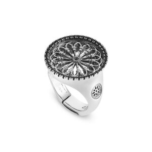 Anello Rosone Duomo Monza donna gioielli argento