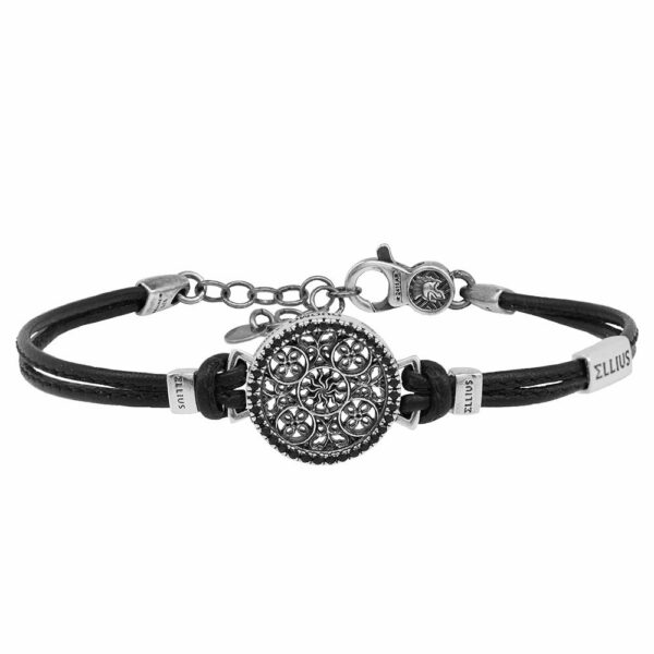 bracciale-rosone-milano-nativita-vergine-ellius-gioielli-argento-pelle-uomo