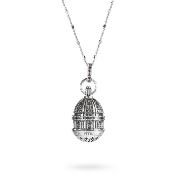 Collana cupola Basilica Torino Superga donna gioielli argento