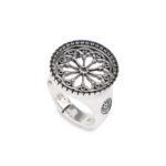 Anello Rosone Duomo di Arezzo Gioiello Argento Ellius