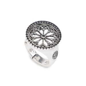 Anello Rosone Duomo di Arezzo Gioiello Argento Ellius