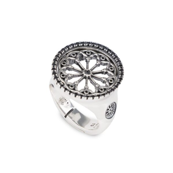Anello Rosone Duomo di Arezzo Gioiello Argento Ellius