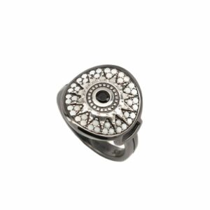 Anello Natività Donna pietre avorio gioiello argento Ellius