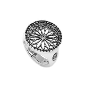 Anello Rosone Sorgono gioielli argento Ellius