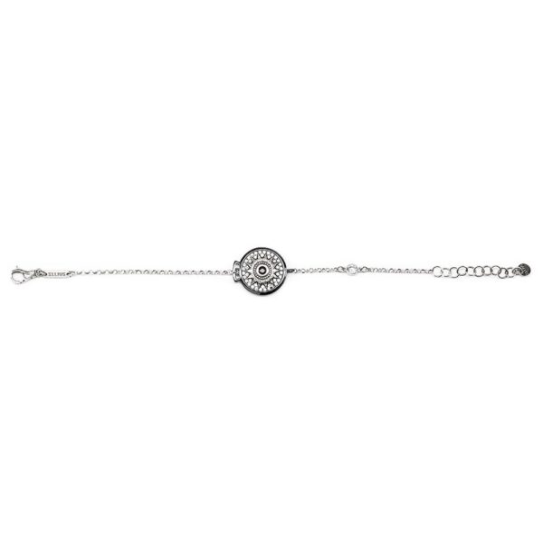 Bracciale Natività donna pietre bianche gioielli argento Ellius