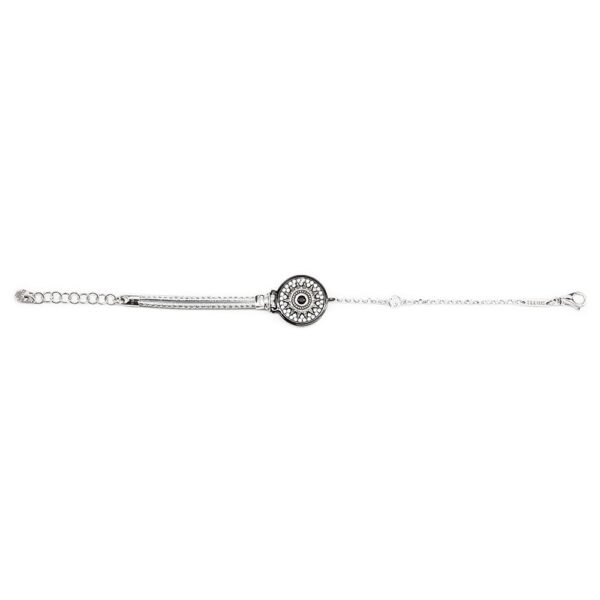 Bracciale Natività pelle argento donna gioielli argento Ellius