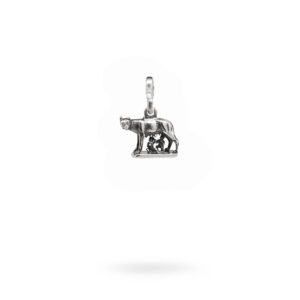 Charm Mitologia Lupa Capitolina gioielli argento Ellius maglina