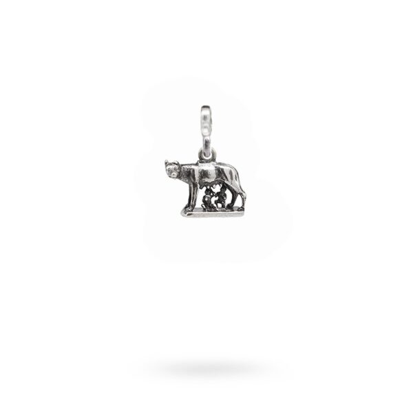 Charm Mitologia Lupa Capitolina gioielli argento Ellius maglina