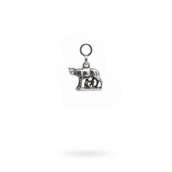 Charm Mitologia Lupa Capitolina gioielli argento Ellius orecchino