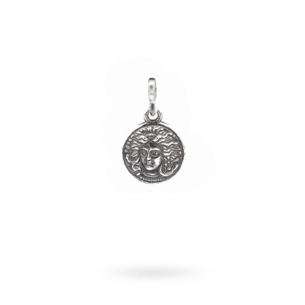Charm Mitologia Medusa gioielli argento Ellius maglina