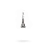 Charm Mitologia Obelisco pietra bianca gioielli argento Ellius maglina