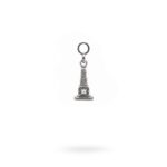 Charm Mitologia Obelisco pietra bianca gioielli argento Ellius orecchino