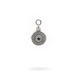 Charm Mitologia Scudo pietra nera gioielli argento Ellius orecchino
