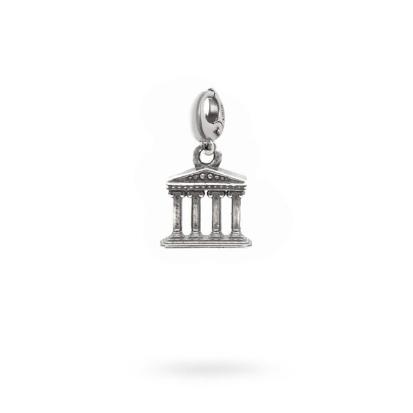 Charm Mitologia Tempio gioielli argento Ellius moschettone