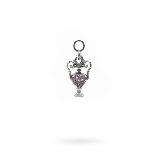 Charm Mitologia Unguentario pietre viola gioielli argento Ellius orecchino