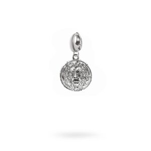 Charm Mitologia bocca della verità gioielli argento Ellius moschettone