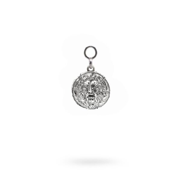 Charm Mitologia bocca della verità gioielli argento Ellius orecchino