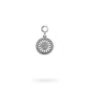 Charm Rosone Basilica Matera argento Ellius orecchino