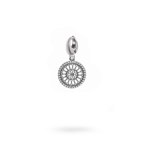Charm Rosone Basilica Santa Maria Collemaggio Aquila argento Ellius mo