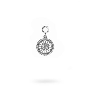 Charm Rosone Basilica Santa Maria Collemaggio Aquila argento Ellius