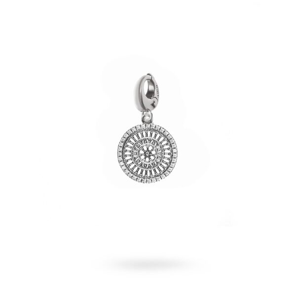 Charm Rosone San Rufino Assisi argento Ellius