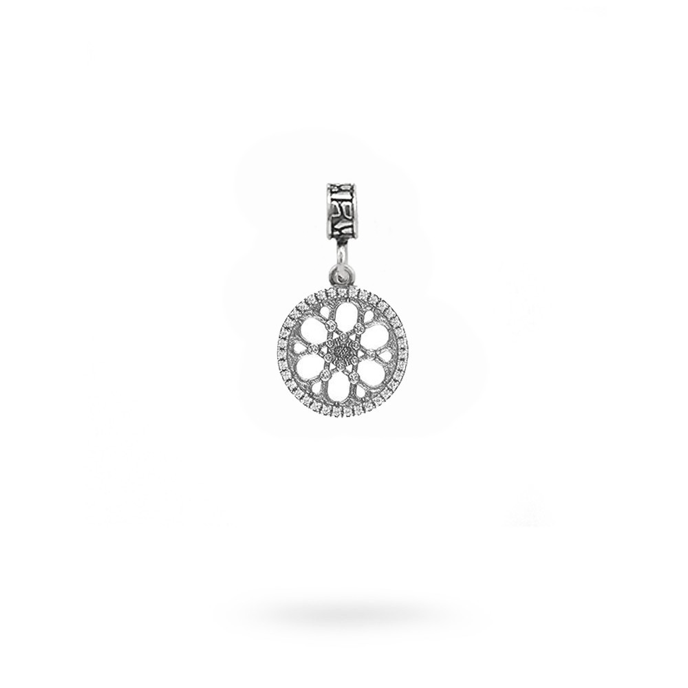 Charm Rosone Sinagoga Trieste argento Ellius
