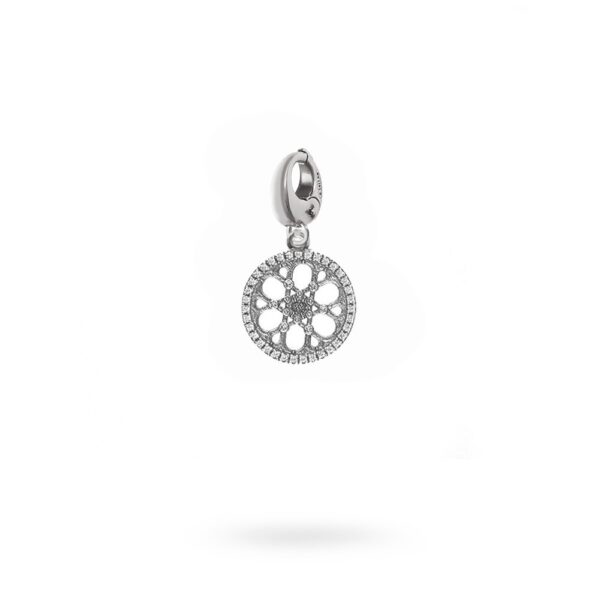 Charm Rosone Sinagoga Trieste argento Ellius