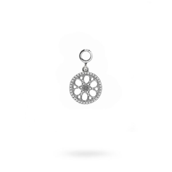 Charm Rosone Sinagoga Trieste argento Ellius