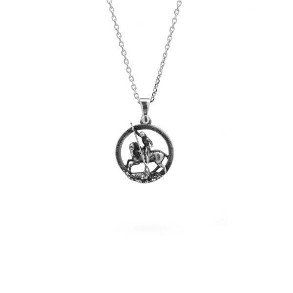Collana Charm San Giorgio gioiello argento Ellius