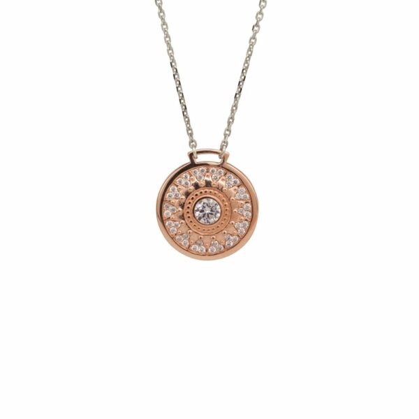 Collana Minimal Natività pietre bianche rosè donna gioielli Ellius