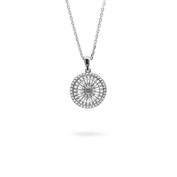 Collana Minimal Rosone Saint Paul Londra argento Ellius