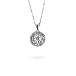 Collana Minimal Rosone San Marco Venezia argento Ellius