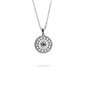 Collana Minimal Rosone San Pietro Apostolo Cerignola argento Ellius