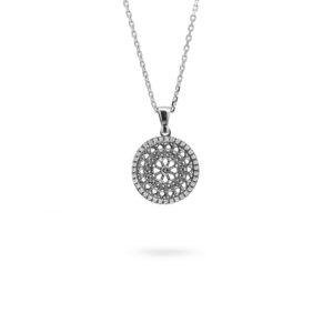 Collana Minimal Rosone San Pietro Viterbo argento Ellius
