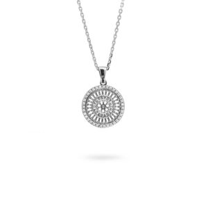 Collana Minimal Rosone San Rufino Assisi argento Ellius